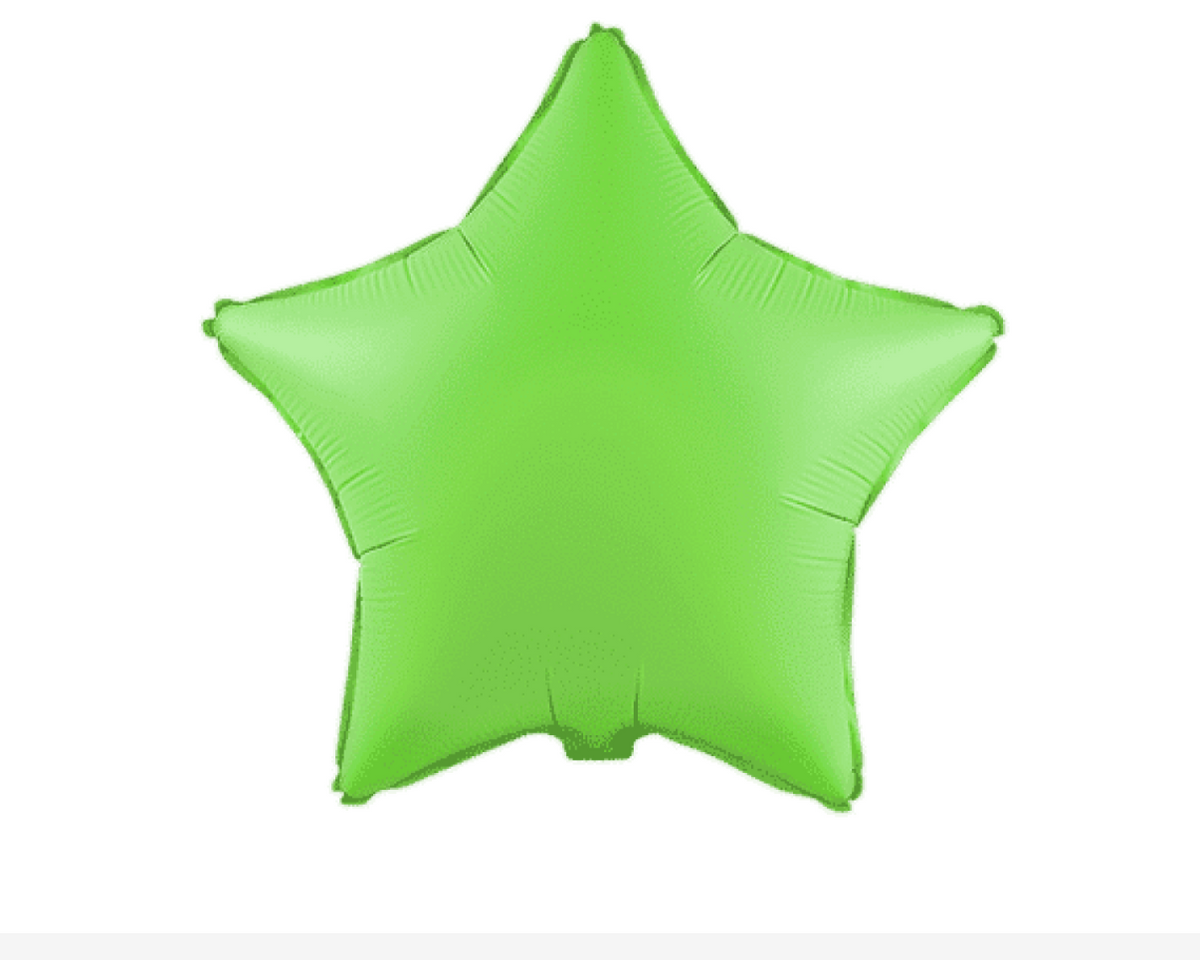 Flexmetal foil balloon 18" Neon Green star